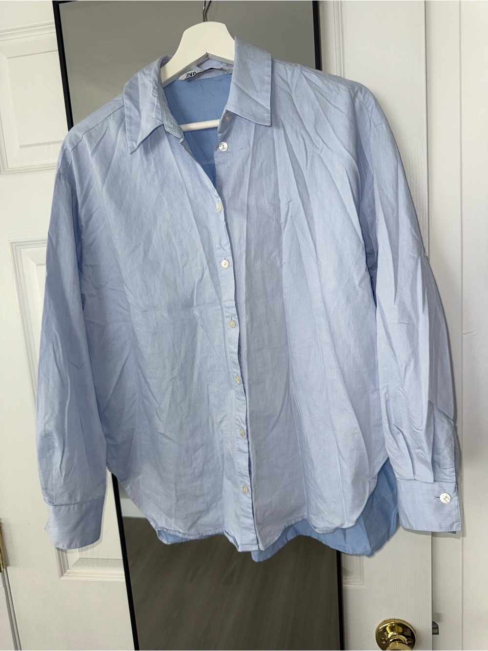 Zara Light Blue Women’s Button-Up Shirt